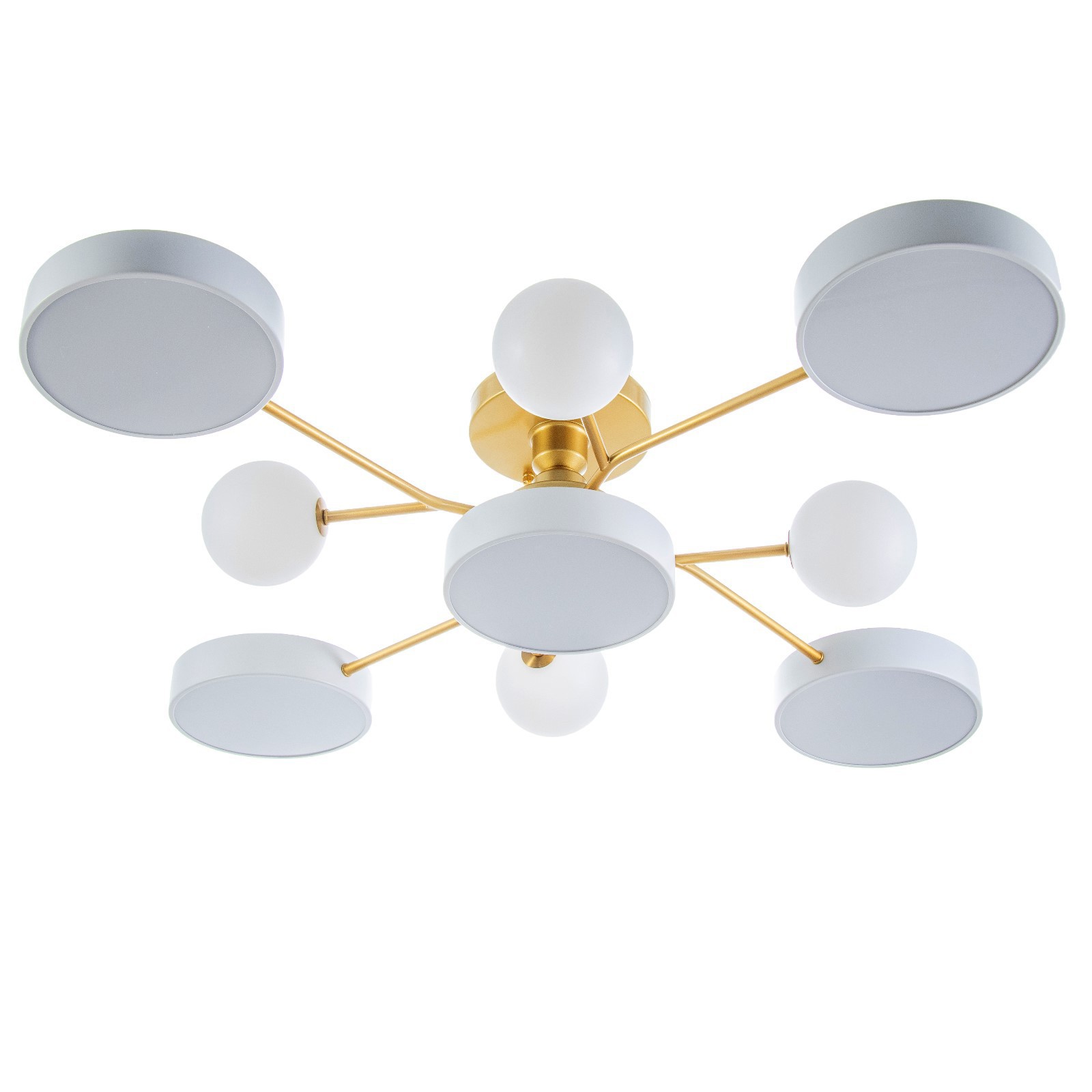 Изображение товара Люстра потолочная светодиодная Bayerlux 9197490 35.20 м² регулируемый белый свет цвет золотой