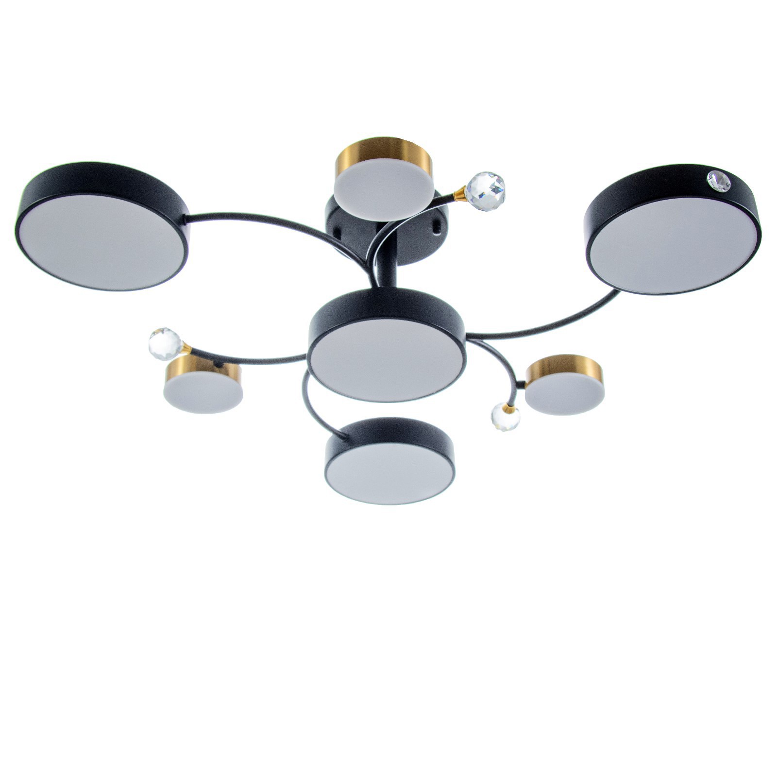 Изображение товара Люстра потолочная светодиодная Bayerlux 7хLED регулируемая 132Вт 3000-6000К черно