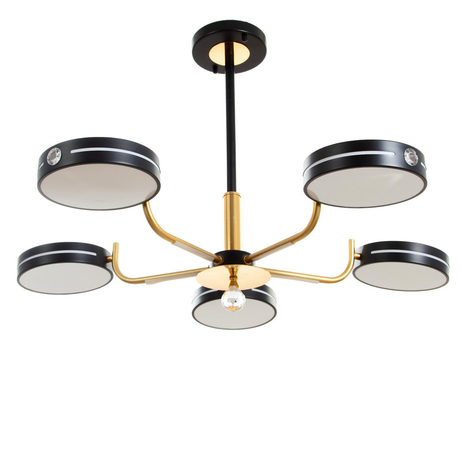 Изображение товара Люстра потолочная светодиодная Bayerlux 9197486 26 м² регул белый свет черный