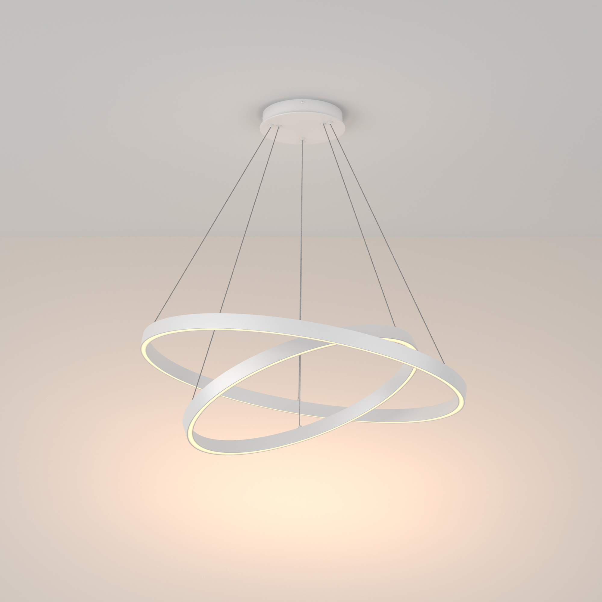 Изображение товара Люстра подвесная светодиодная Maytoni MOD058PL-L74W3K 30 м² теплый белый свет цвет белый