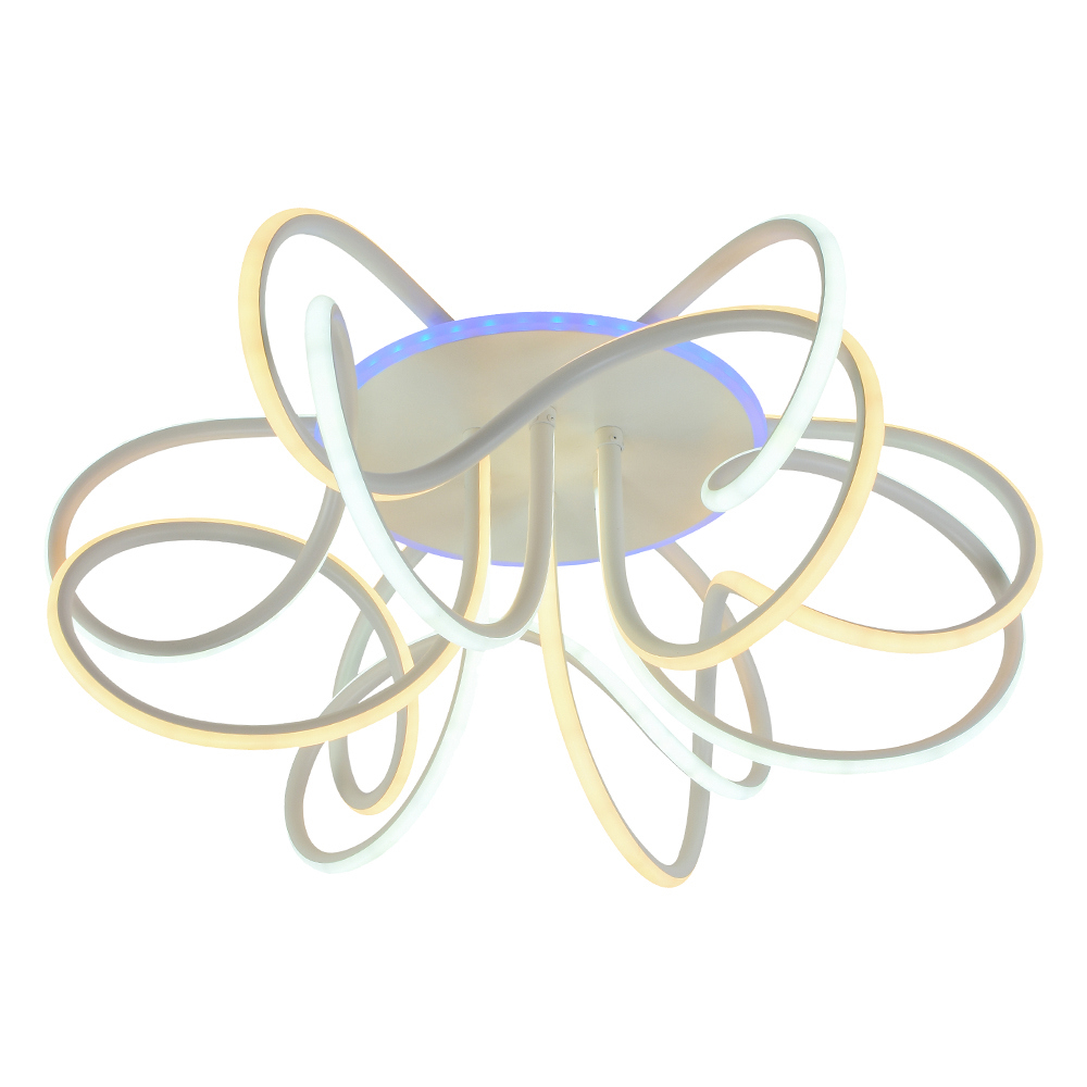 Изображение товара Люстра потолочная светодиодная Profit Light 18065 WHT с пультом управления 20 м² регулируемый белый свет цвет белый