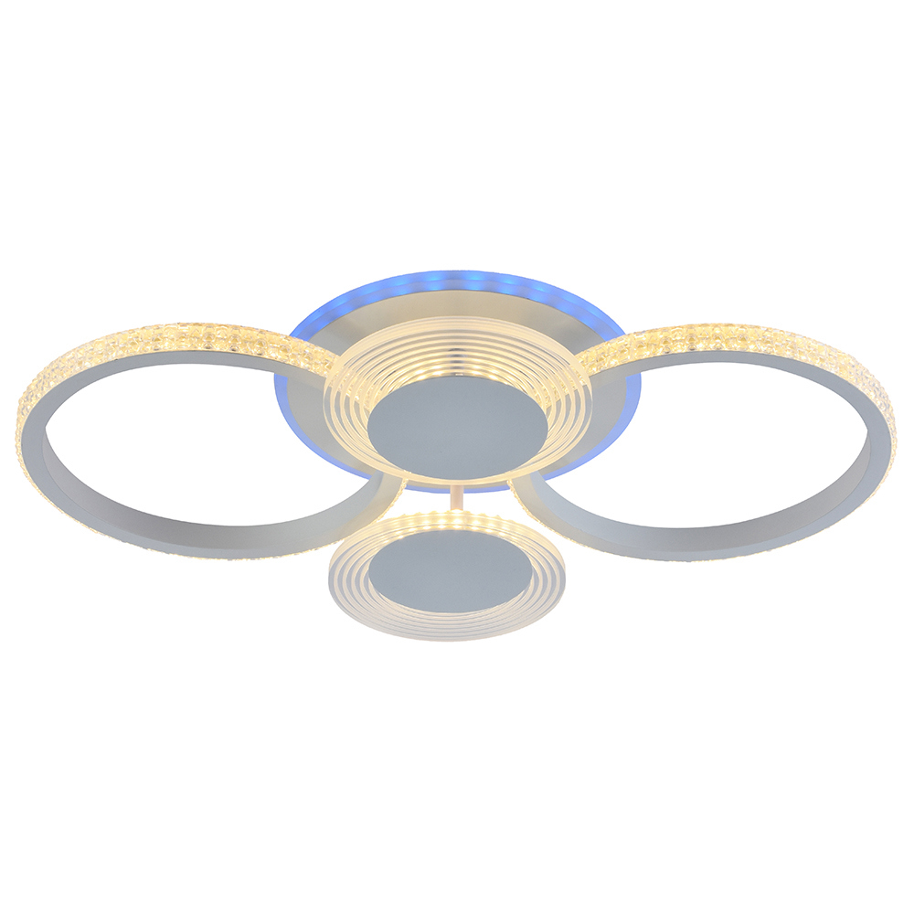 Изображение товара Люстра потолочная светодиодная Profit Light 5883/4 WHT с пультом управления 10 м² регулируемый белый свет цвет белый