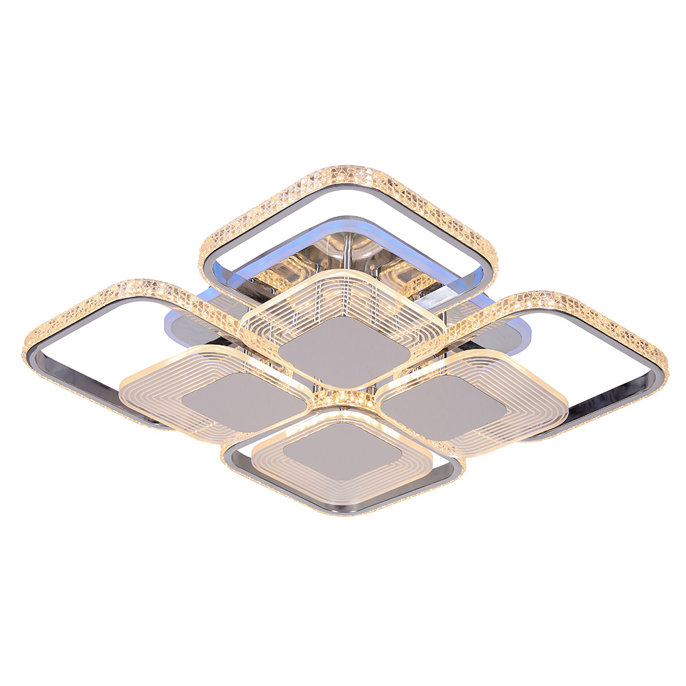 Изображение товара Люстра потолочная светодиодная Profit Light 5886/4+4B CHR с пультом управления