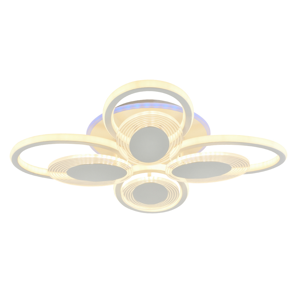 Изображение товара Люстра потолочная светодиодная Profit Light 5889/4+4B WHT с пультом управления