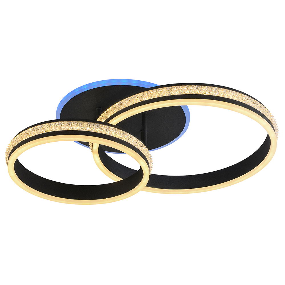 Изображение товара Люстра потолочная светодиодная Profit Light 6004/2 GRP с пультом управления и RGB подсветкой