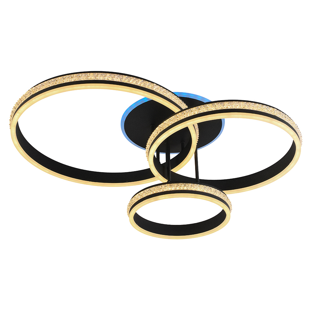 Изображение товара Люстра потолочная светодиодная Profit Light 6004/3 GRP с пультом управления для помещений 20 м²