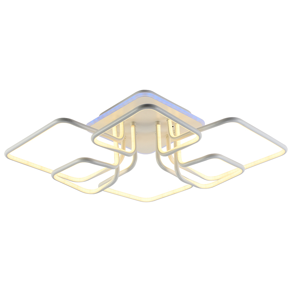 Изображение товара Люстра потолочная светодиодная Profit Light 6007/6B WHT с пультом управления 20 м² регулируемый белый свет цвет белый