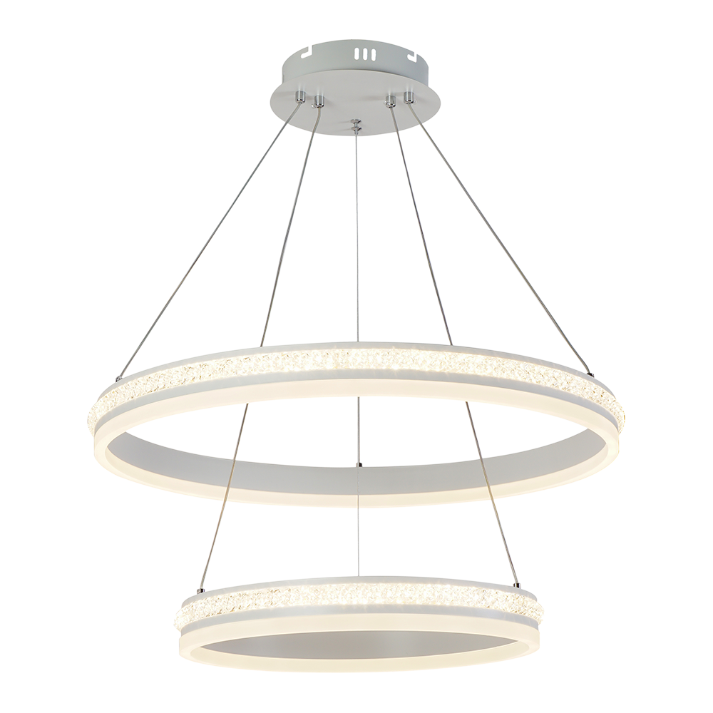 Изображение товара Люстра потолочная светодиодная Profit Light 6040/2 WHT с пультом и регулировкой яркости