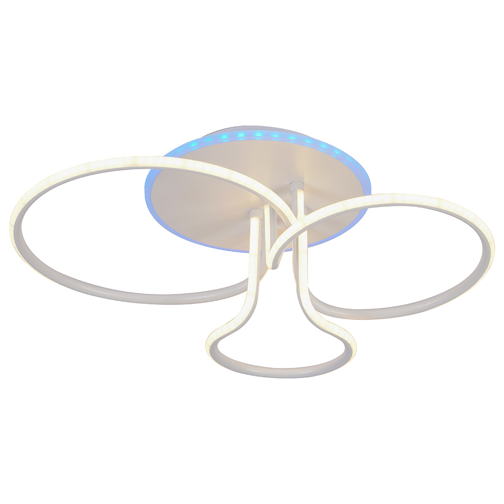 Изображение товара Люстра потолочная светодиодная Profit Light 6046/3 WHT с пультом управления 10 м² регулируемый белый свет цвет белый