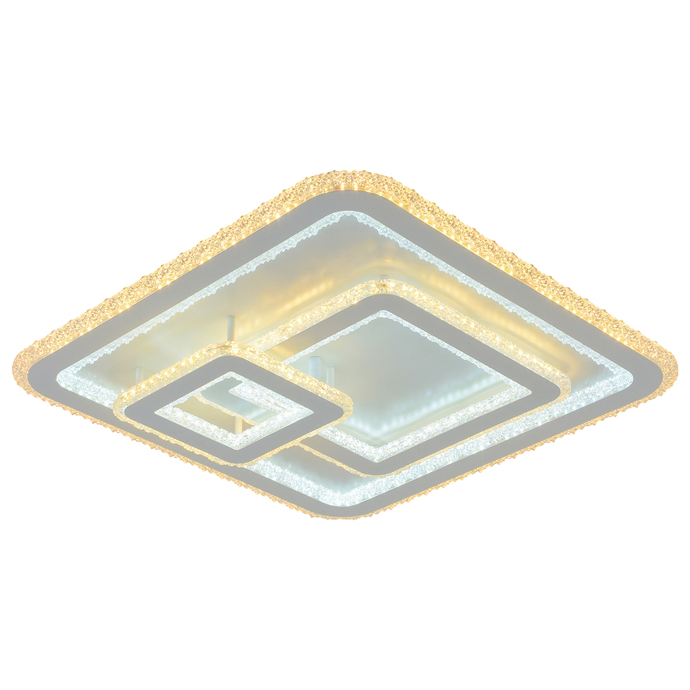 Изображение товара Люстра потолочная светодиодная Profit Light 7158 WHT с пультом управления 20 м² регулируемый белый свет цвет белый