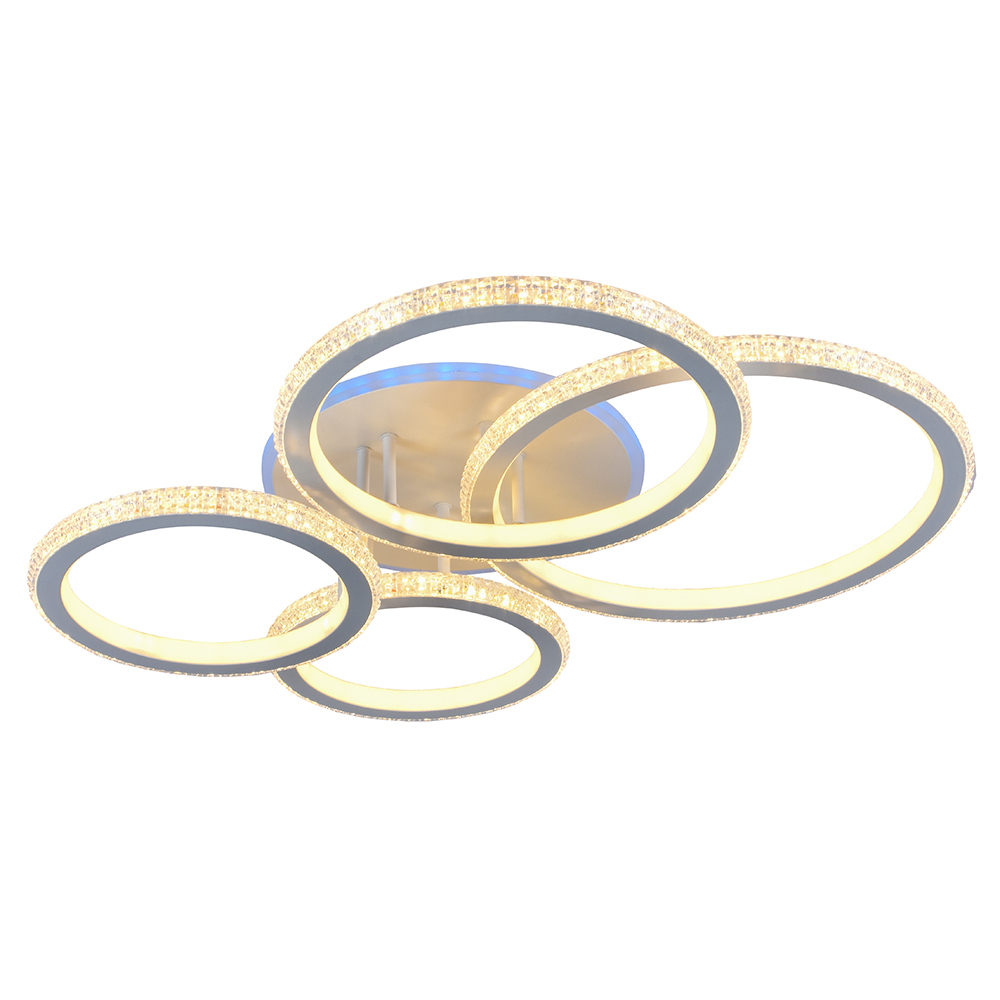 Изображение товара Люстра потолочная светодиодная Profit Light 8017/4 WHT с пультом 25 м² регулируемый белый свет