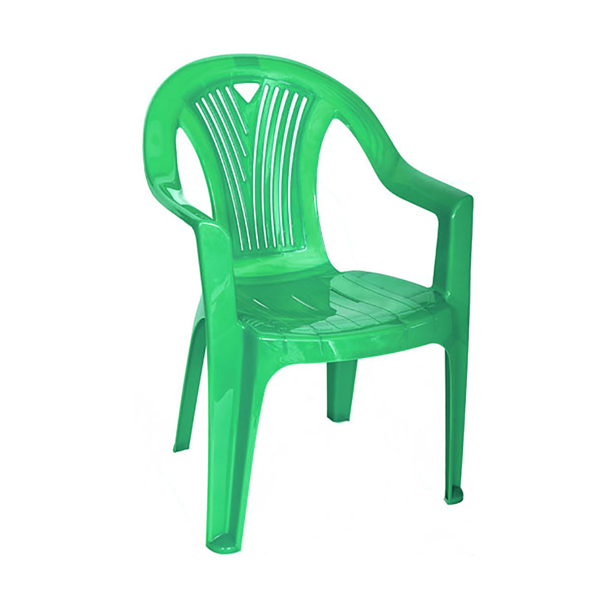 Изображение товара Кресло садовое пластиковое Стандарт Салют 64x60x83 см зеленое