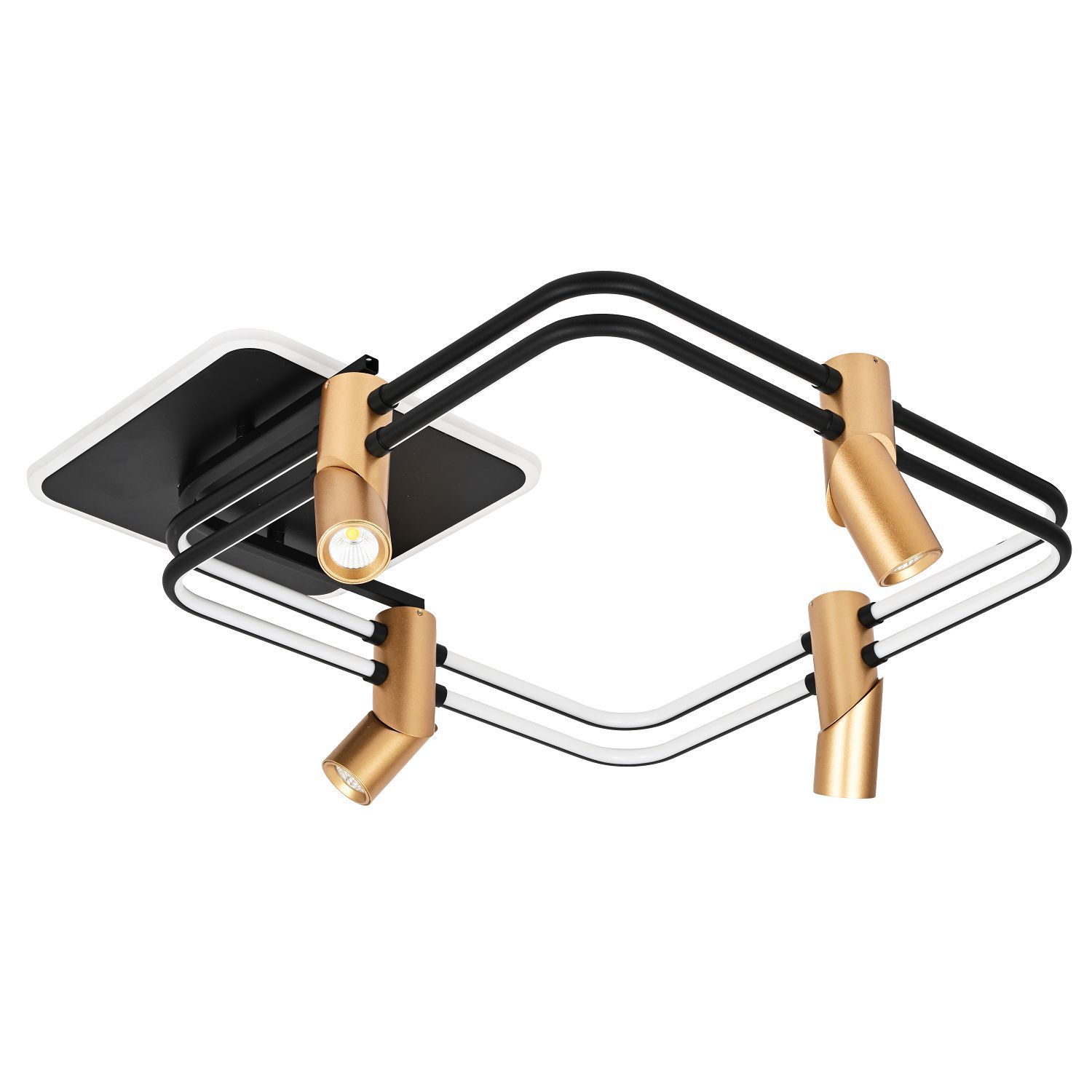 Изображение товара Люстра потолочная Favourite 4070-4U LED 145W 6000Лм теплый белый черная