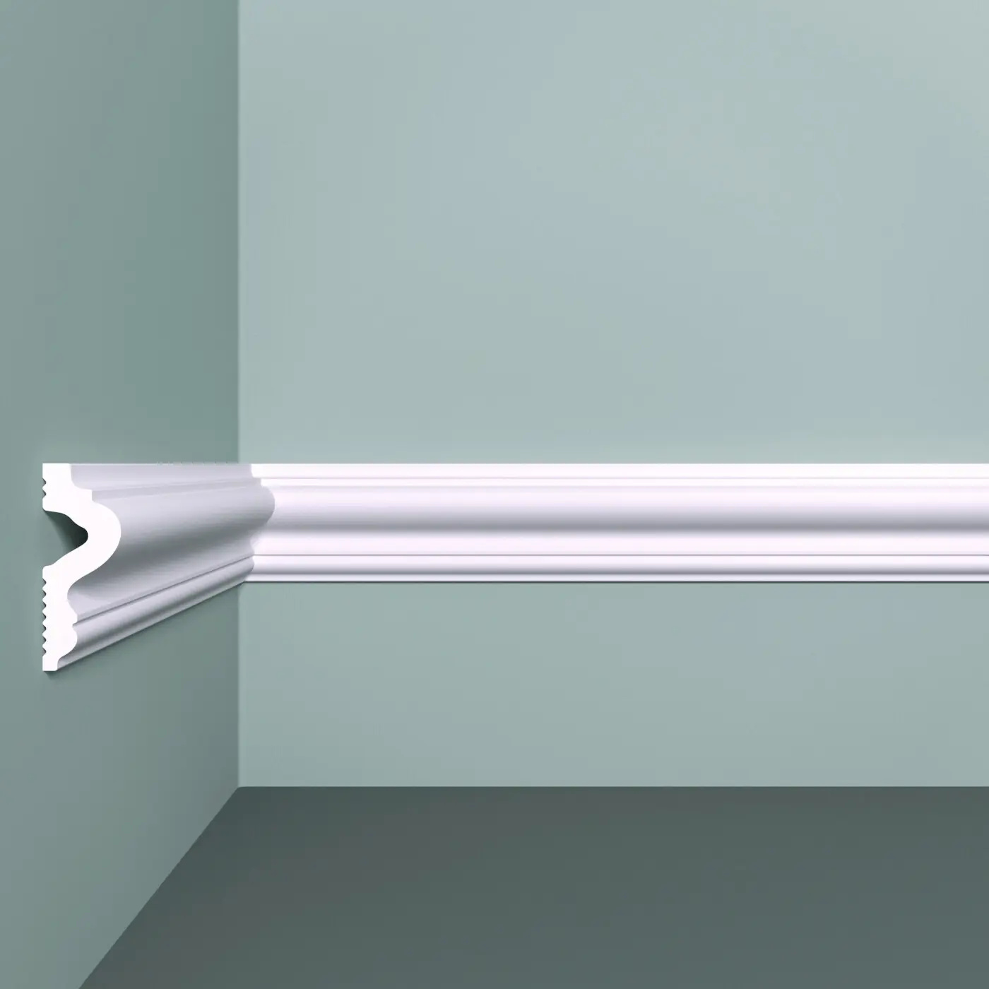 Молдинг потолочный полистирол ударопрочный Bello Deco XPS М 10 белый 17x45x2000 мм