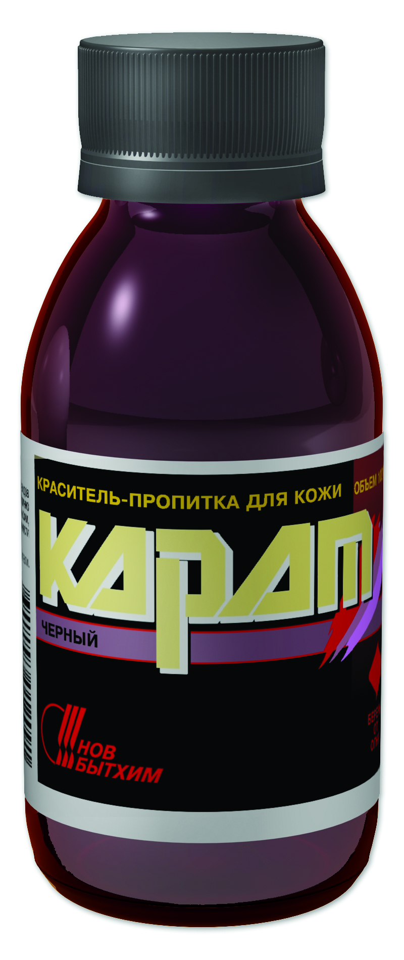 Изображение товара Краситель-пропитка для кожи Карат Новбытхим цвет черный 100 мл
