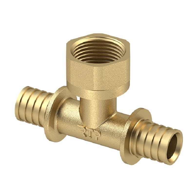 Изображение товара Тройник комбинированный РТП 16x3/4x16 мм латунь для водопровода Россия