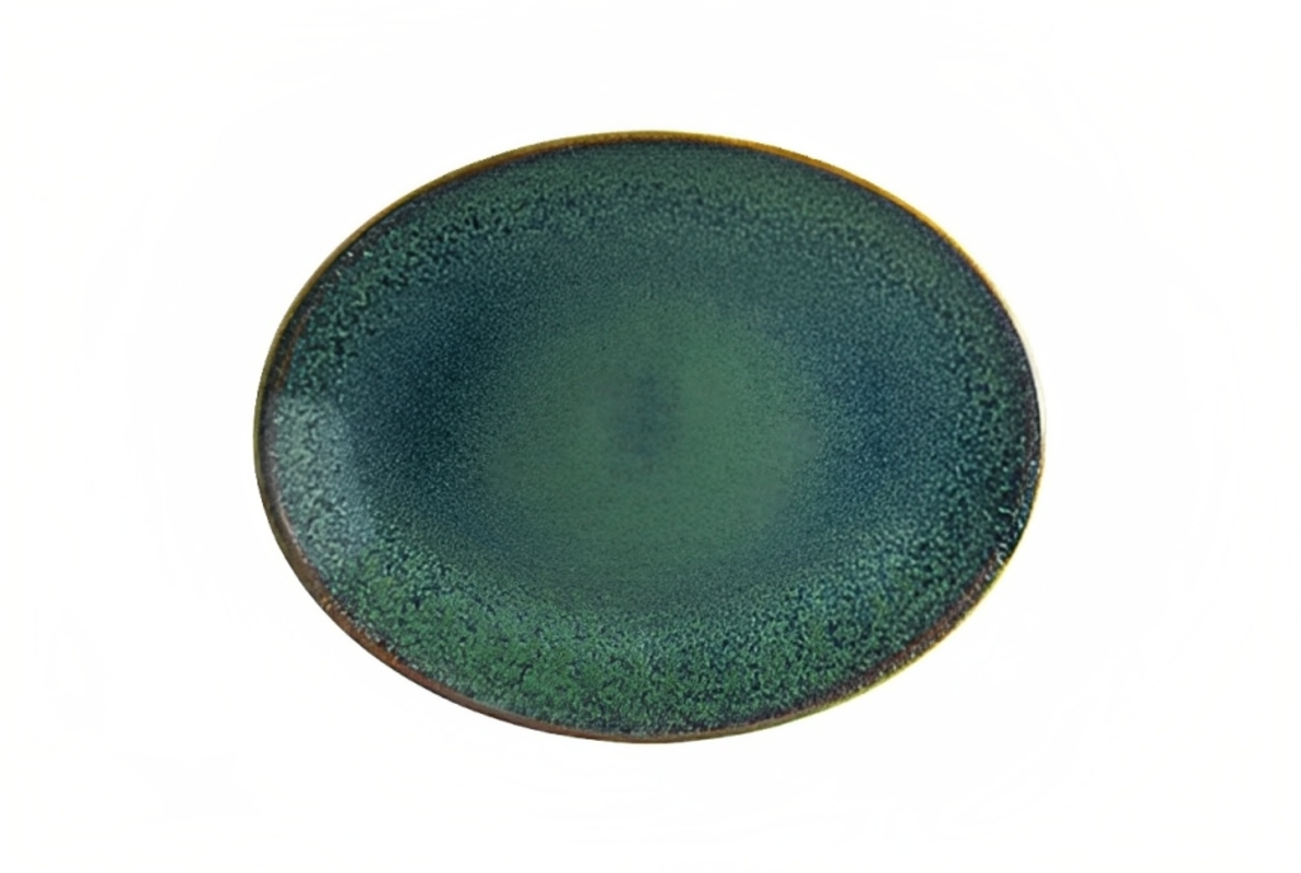 Изображение товара Блюдо сервировочное Bonna Ore Mar 28x3x36 см фарфор зеленое и прочное