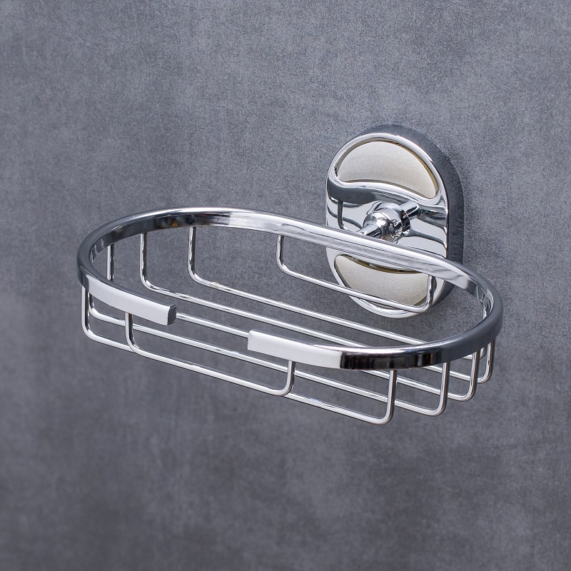 Изображение товара Мыльница РМС A2022 Нержавеющая сталь, овальная, настенная, хром