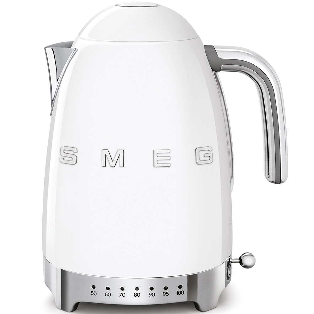 Изображение товара Электрический чайник SMEG KLF04WHEU 1.7 л нержавеющая сталь белый