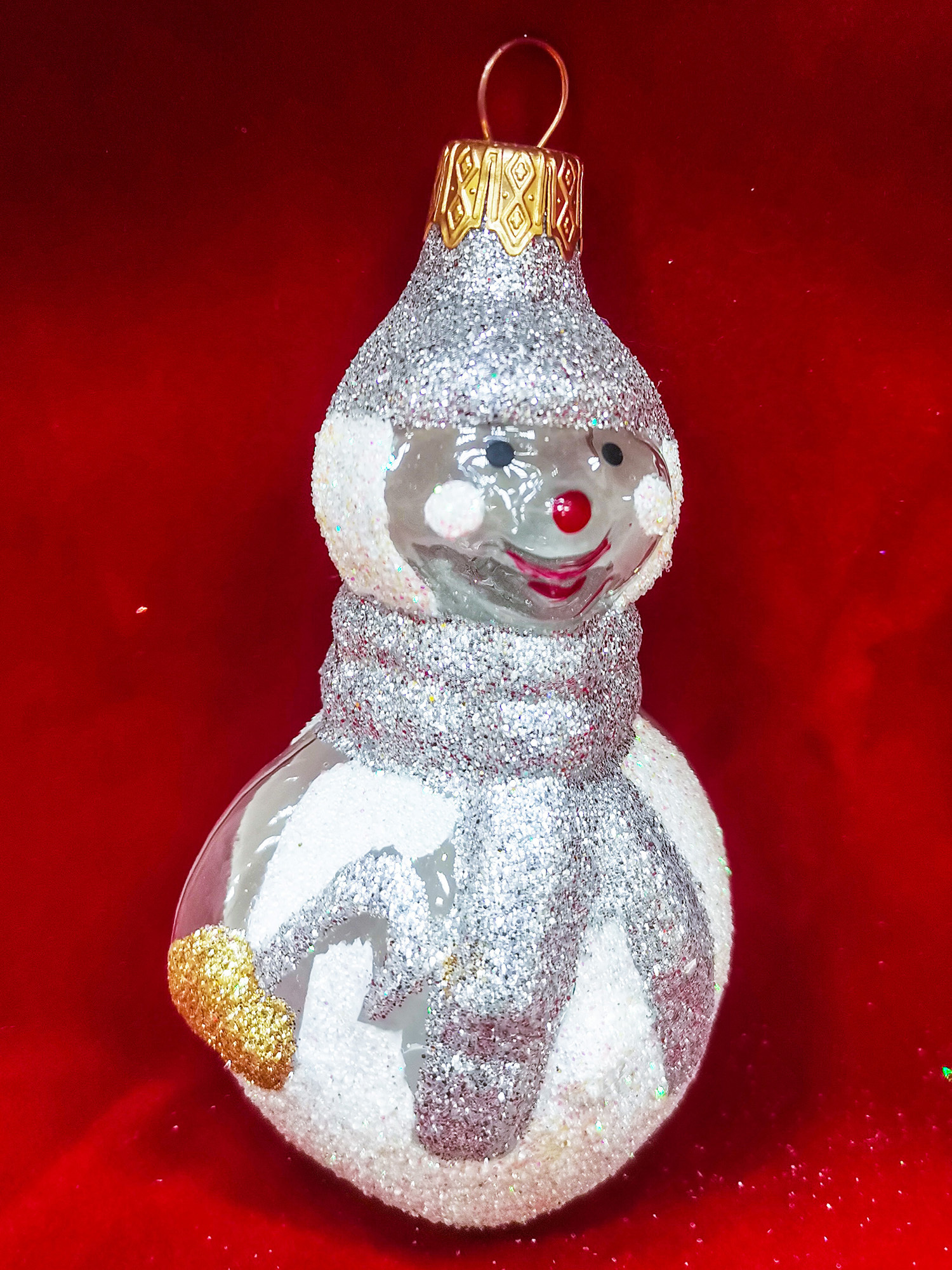 Изображение товара Елочная игрушка Снеговик с шарфом Коломеев ФУ-23/П 10 см х 4 см разноцветный