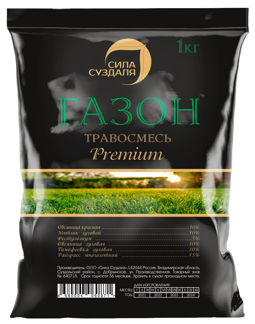 Изображение товара Семена газонных трав Сила Суздаля Premium 1 кг