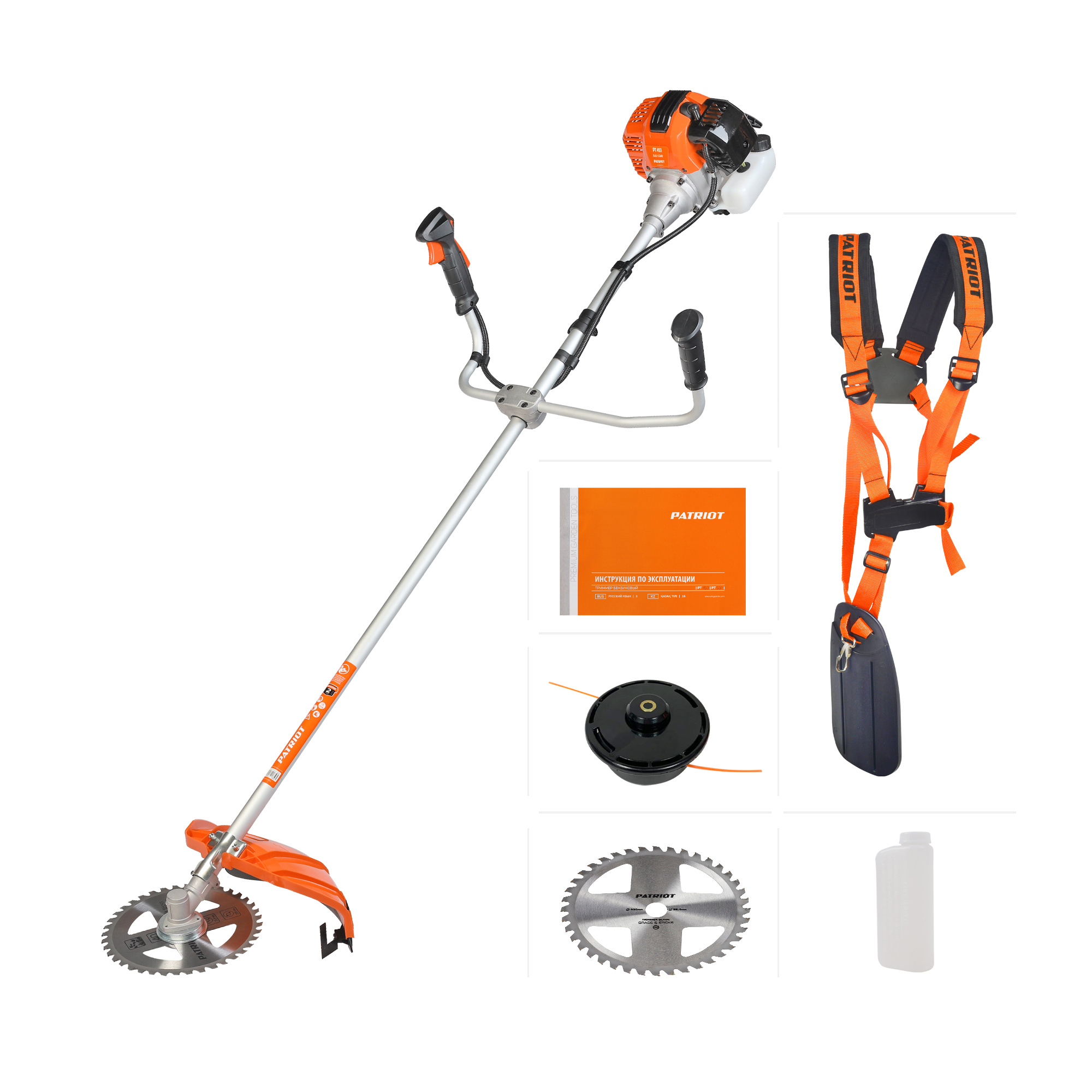 Изображение товара Бензиновый триммер PATRIOT PT 453 с мощностью 3 л.с.
