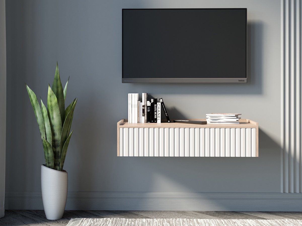 Изображение товара Тумба с бортиком с выдвижными ящиками Storys Сити 75x35x20 см 1 ящик ЛДСП цвет белый/дуб сонома Изображение товара Тумба с бортиком с выдвижными ящиками Storys Сити 75x35x20 см 1 ящик ЛДСП цвет белый/дуб сонома