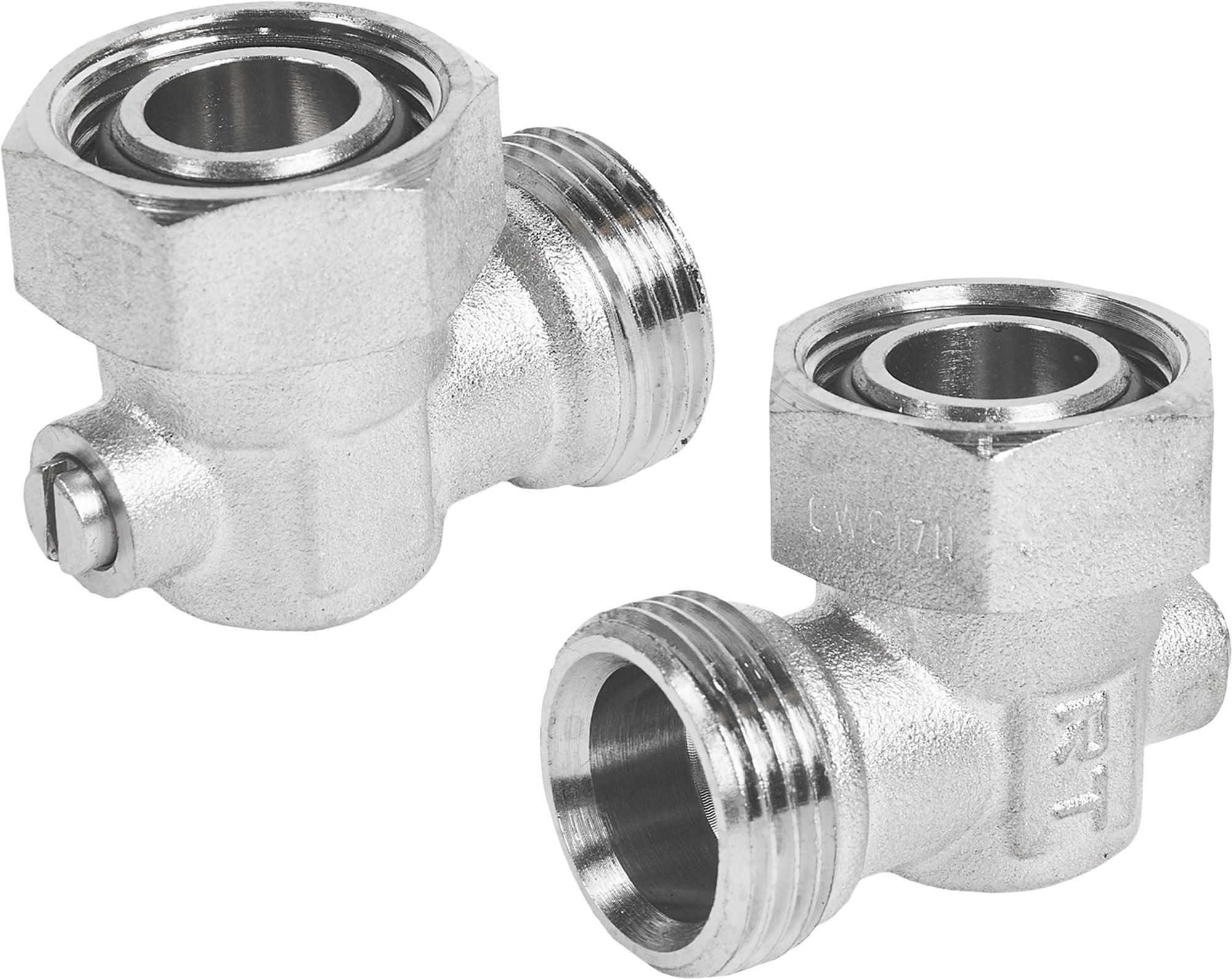 Изображение товара Угловой монтажный комплект Royal Thermo для радиаторов 3/4 дюйма из латуни