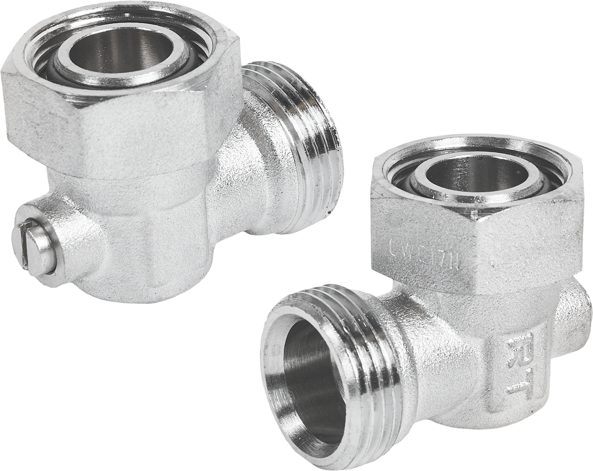 Узел нижнего подключения угловой раздельный Royal Thermo 3/4"x3/4" латунь 2шт.