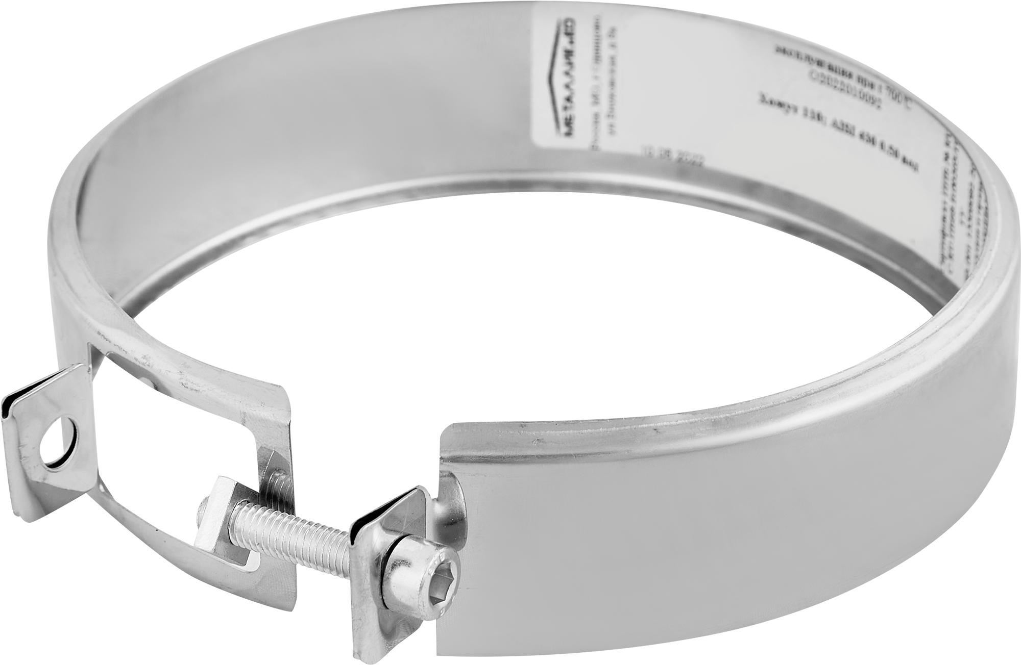 Изображение товара Хомут обжимной 430x0.5 мм ф110 для дымоходов