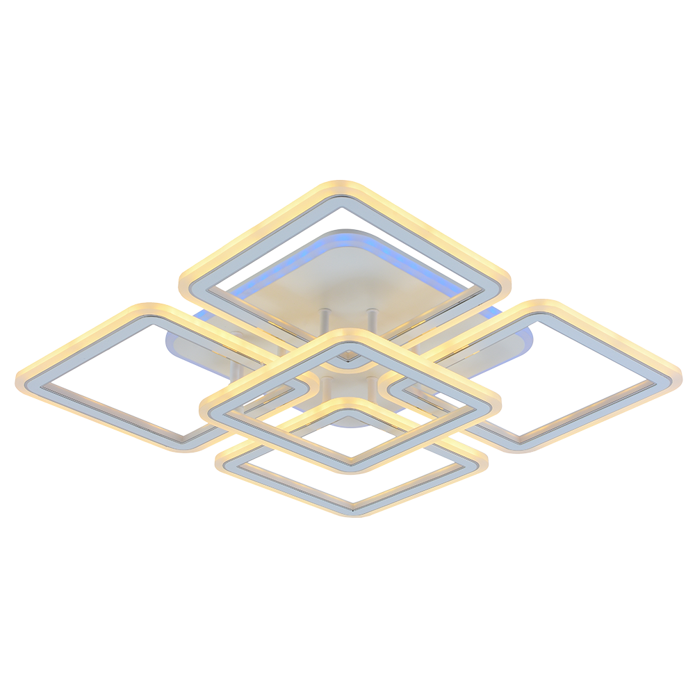 Изображение товара Современная потолочная светодиодная люстра Profit Light 8465/4+1B WHT с пультом управления