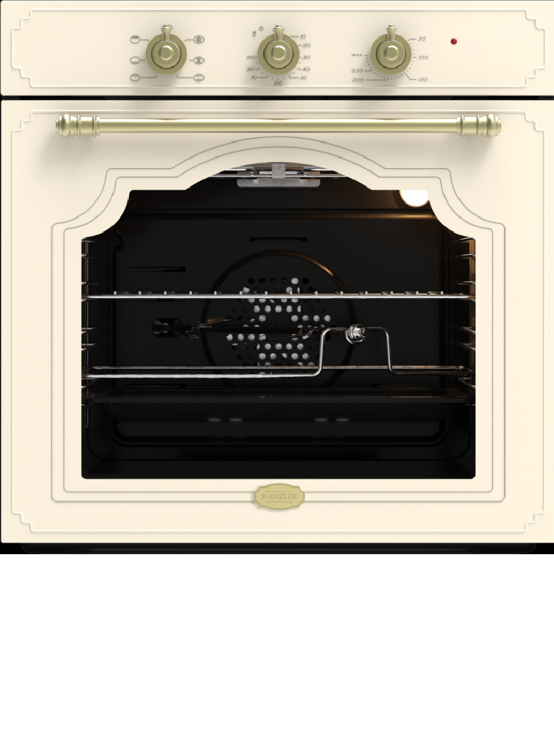 Изображение товара Электрический встроенный духовой шкаф Kanzler O 506 M античный белый 275°C 6 режимов
