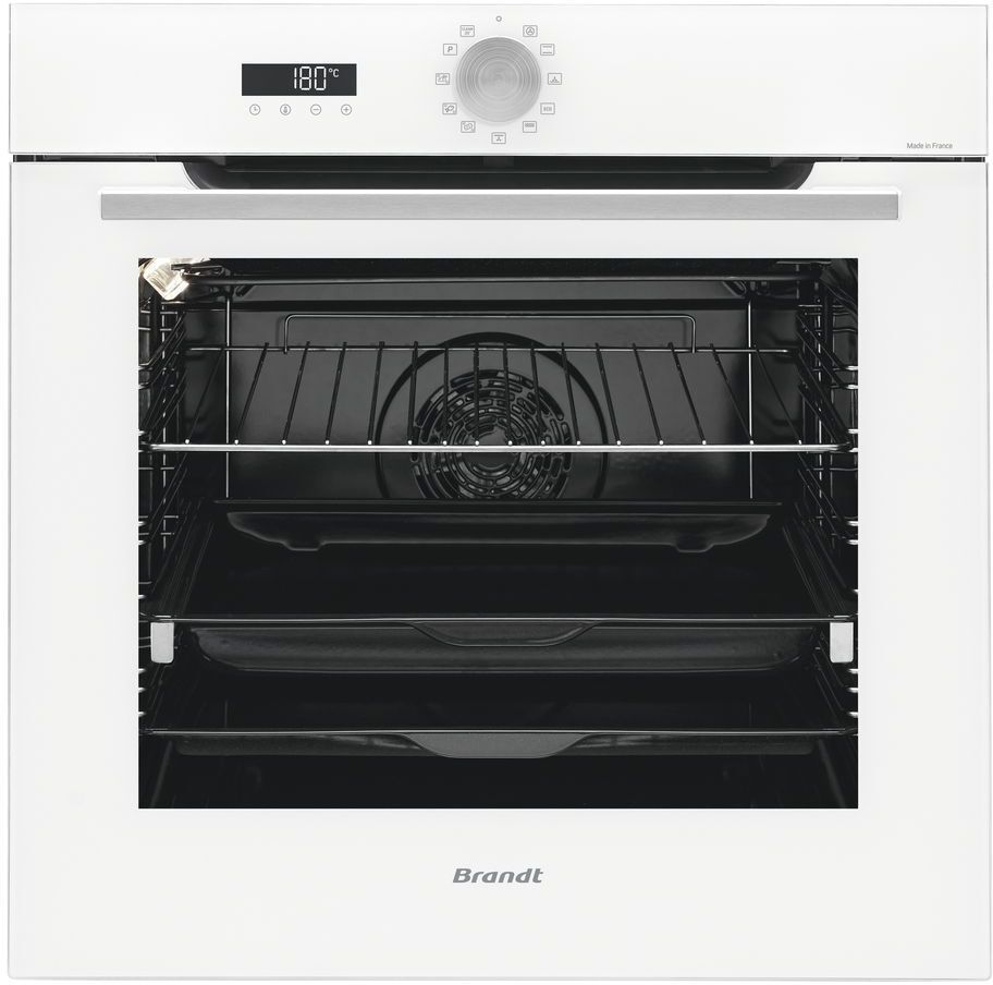 Изображение товара Электрический встраиваемый духовой шкаф Brandt BOP7537W 59.2x59.6x54.4 см цвет белый глянец Изображение товара Электрический встраиваемый духовой шкаф Brandt BOP7537W 59.2x59.6x54.4 см цвет белый глянец