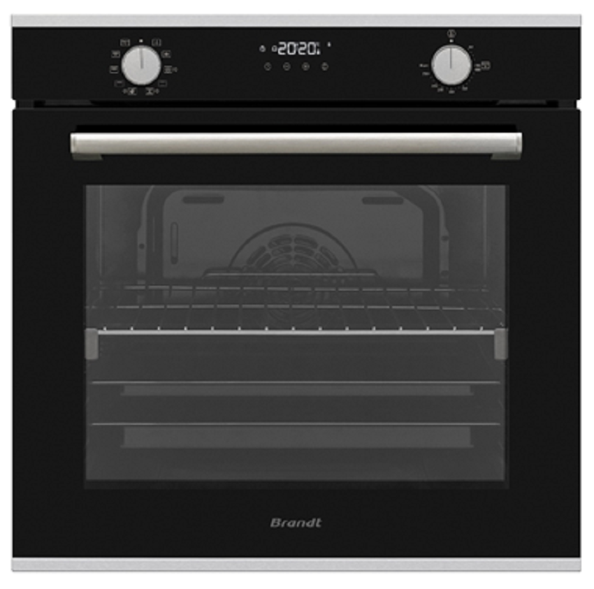 Изображение товара Электрический встраиваемый духовой шкаф Brandt BOH1325X 55.5x56x59 см цвет черный