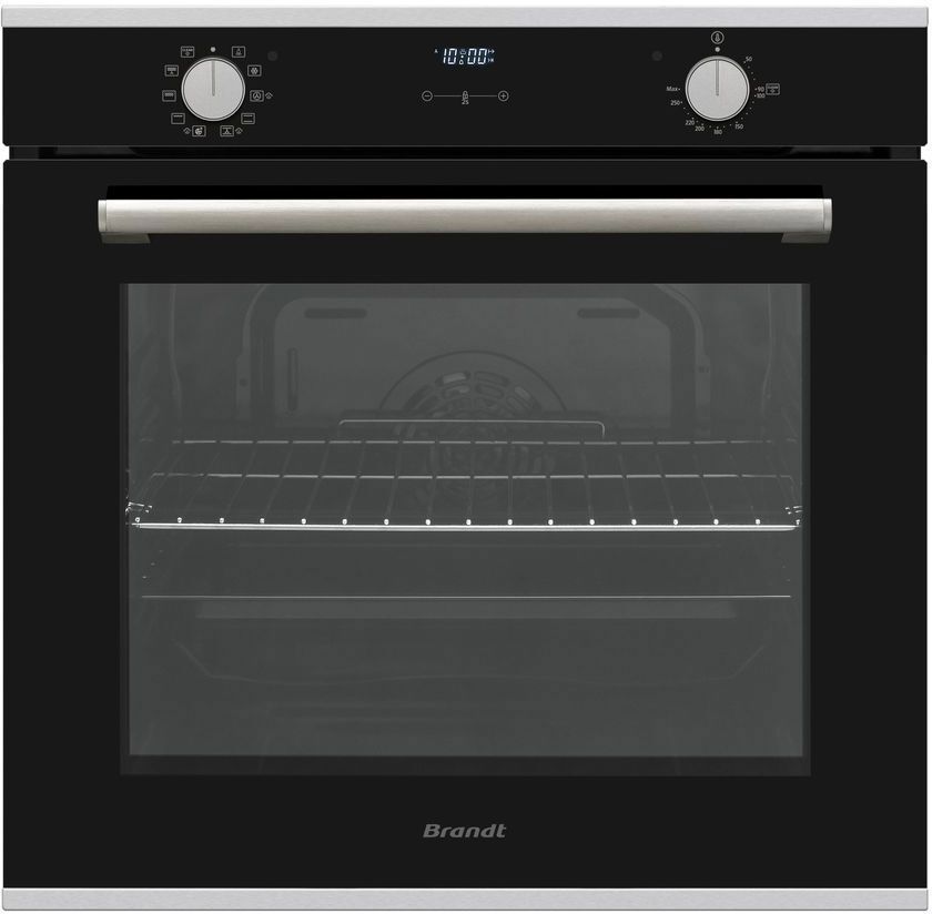 Изображение товара Электрический встраиваемый духовой шкаф Brandt BOH1224X 55.5x56x59 см цвет черный