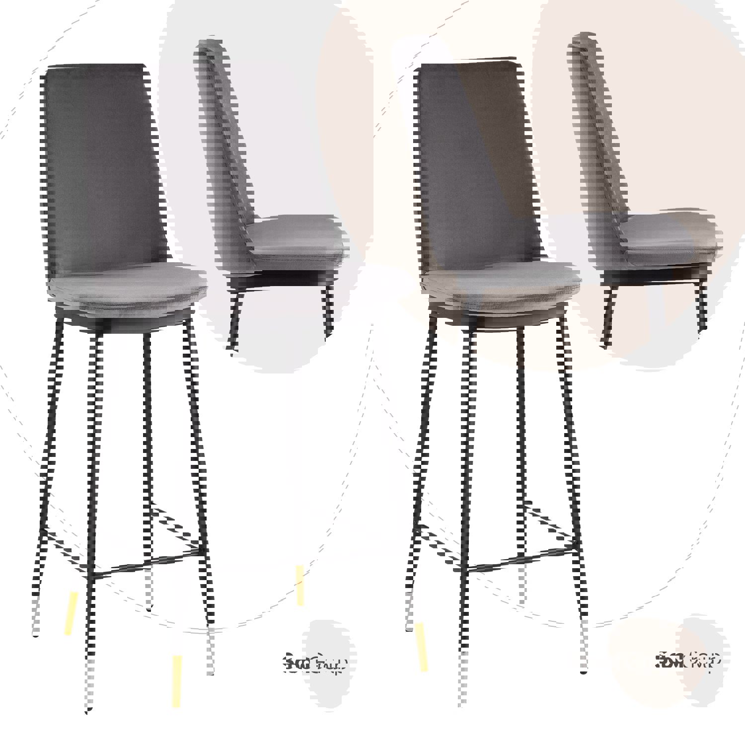 Изображение товара Полубарный стул Stool Group Мелисса темно-серый