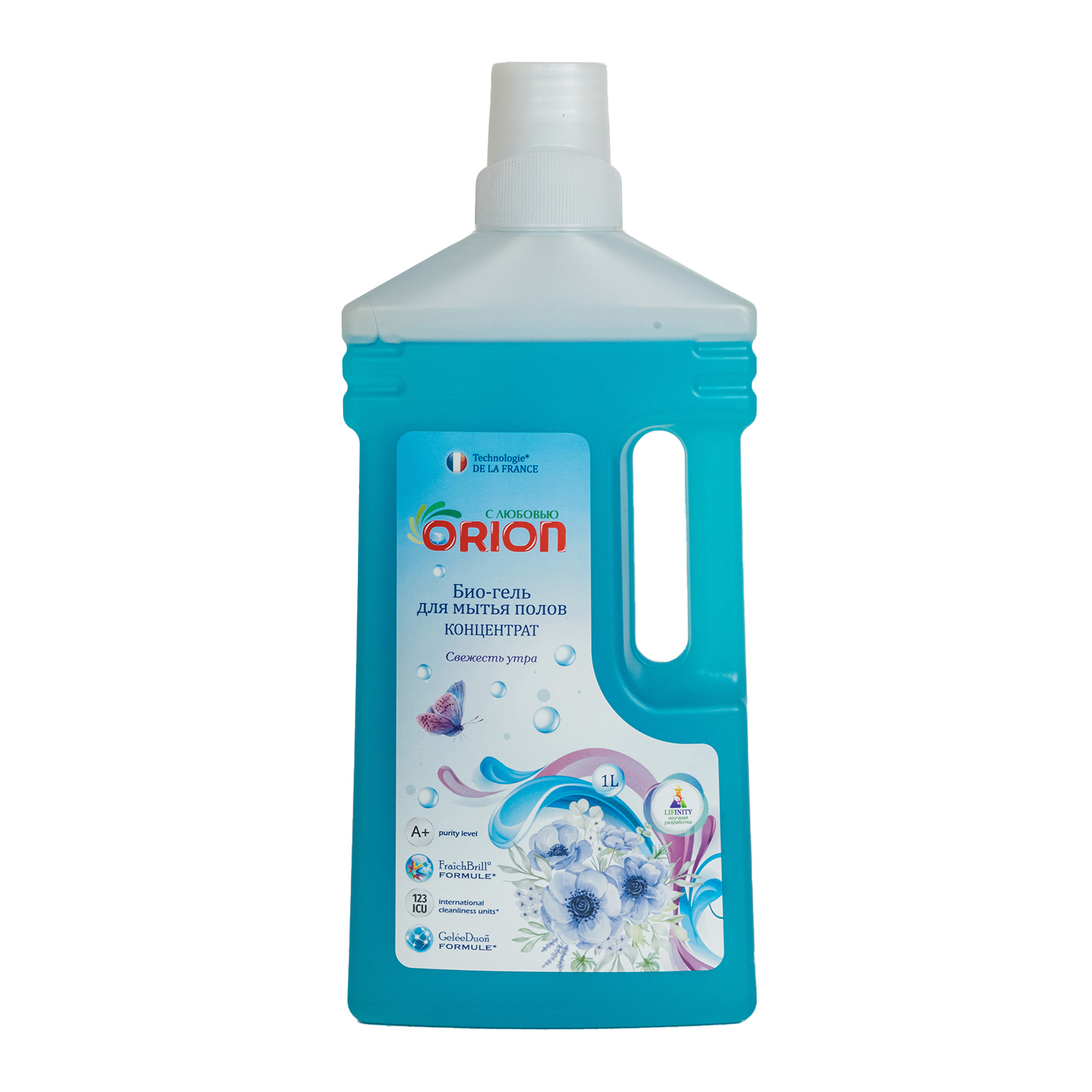 Изображение товара Моющее средство для пола Orion ORION Био-гель для мытья полов Свежесть утра 1000 мл, для разных материалов, 1 л Изображение товара Моющее средство для пола Orion ORION Био-гель для мытья полов Свежесть утра 1000 мл, для разных материалов, 1 л