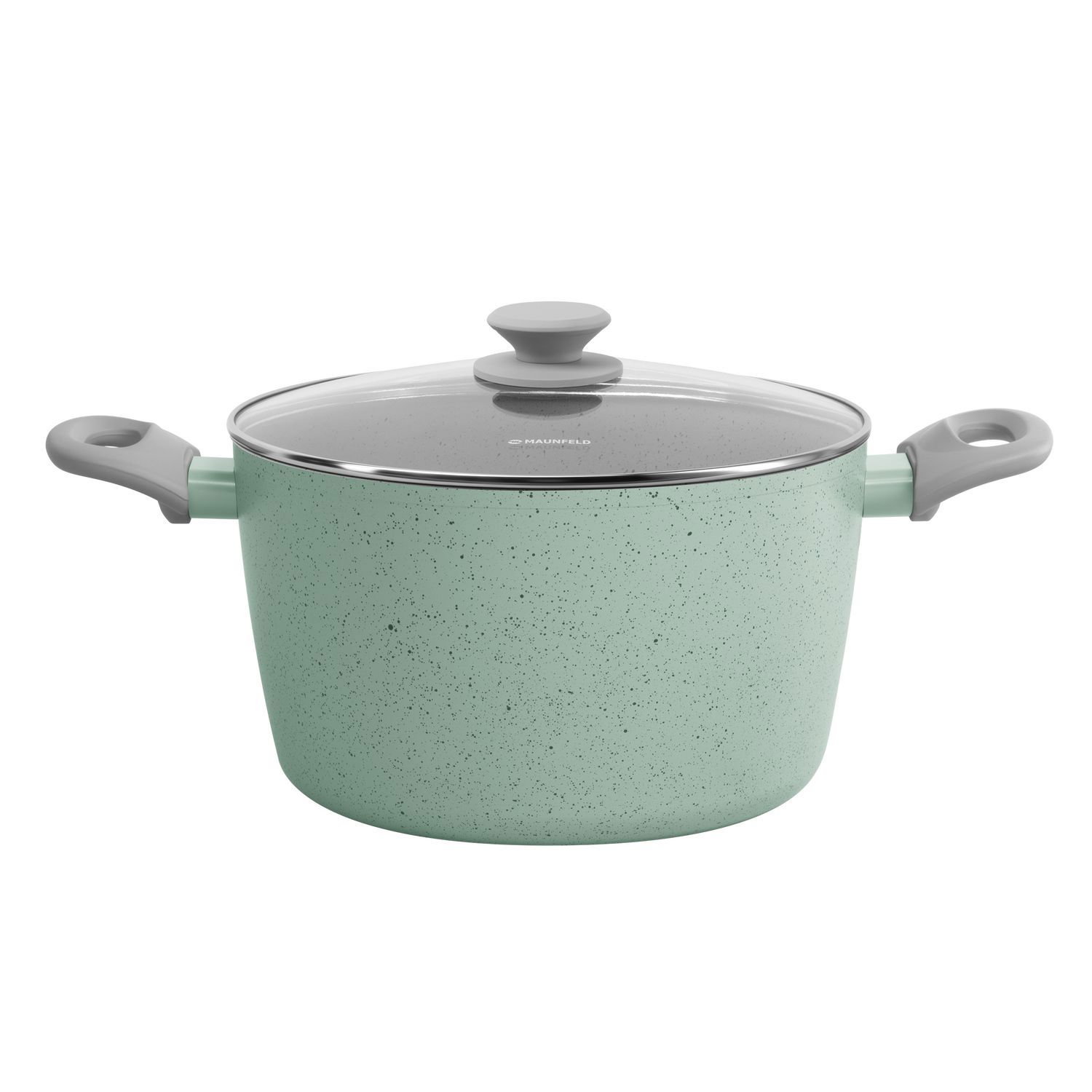 Изображение товара Кастрюля 5.7 л Maunfeld Helga алюминий с антипригарным покрытием и стеклянной крышкой