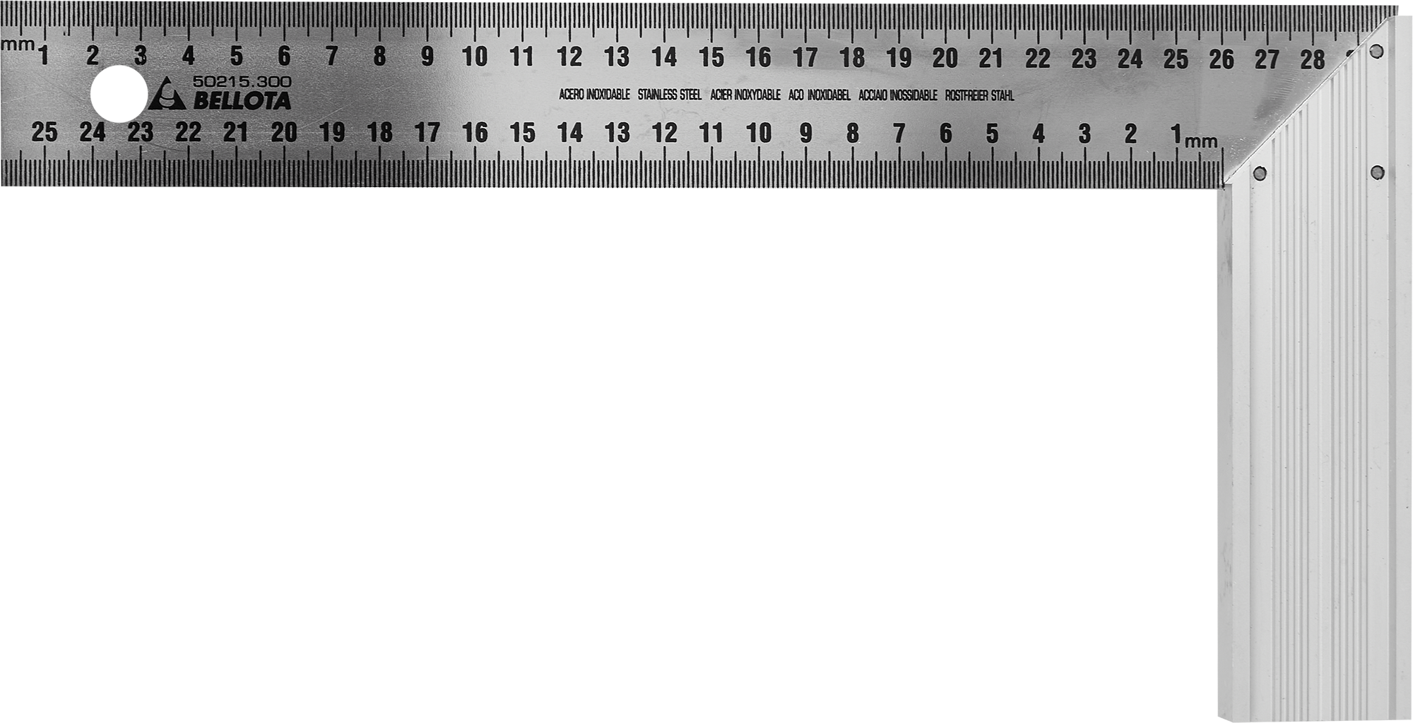Изображение товара Угольник Bellota 50215-300 нержавеющая сталь 300 мм