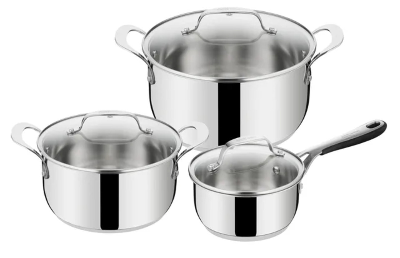 Изображение товара Набор посуды 6 предметов Tefal E313S674 нержавеющая сталь цвет нержавеющая сталь