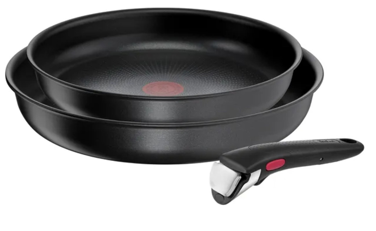 Изображение товара Набор посуды Tefal Ingenio Daily Chef 3 предмета алюминий черный с съемной ручкой