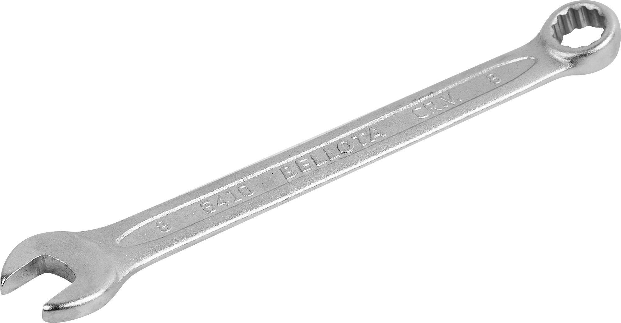 Изображение товара Ключ комбинированный Bellota 6410-8 8 мм из цельной стали, хромированный, Индия