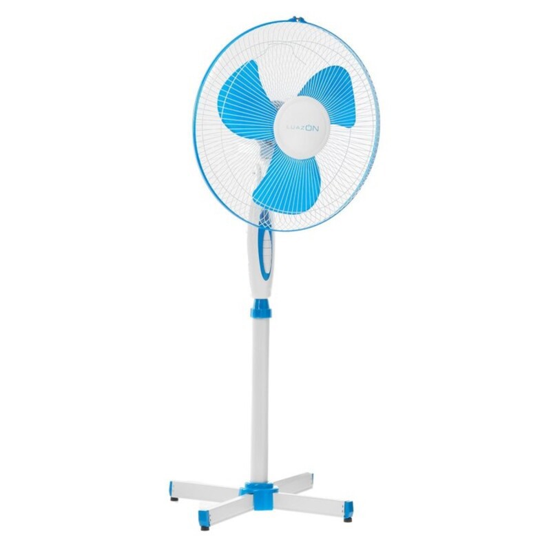 Изображение товара Вентилятор напольный Luazon home LOF-01 45 Вт D42 см цвет бело-голубой
