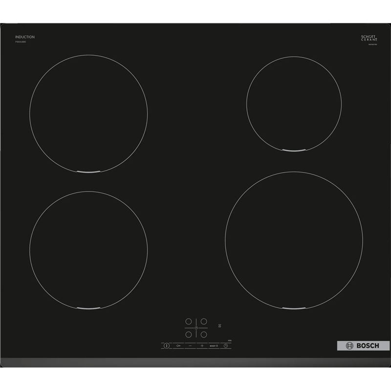 Изображение товара Индукционная варочная панель Bosch PIE631BB5E 59.20 см 4 конфорки цвет черный