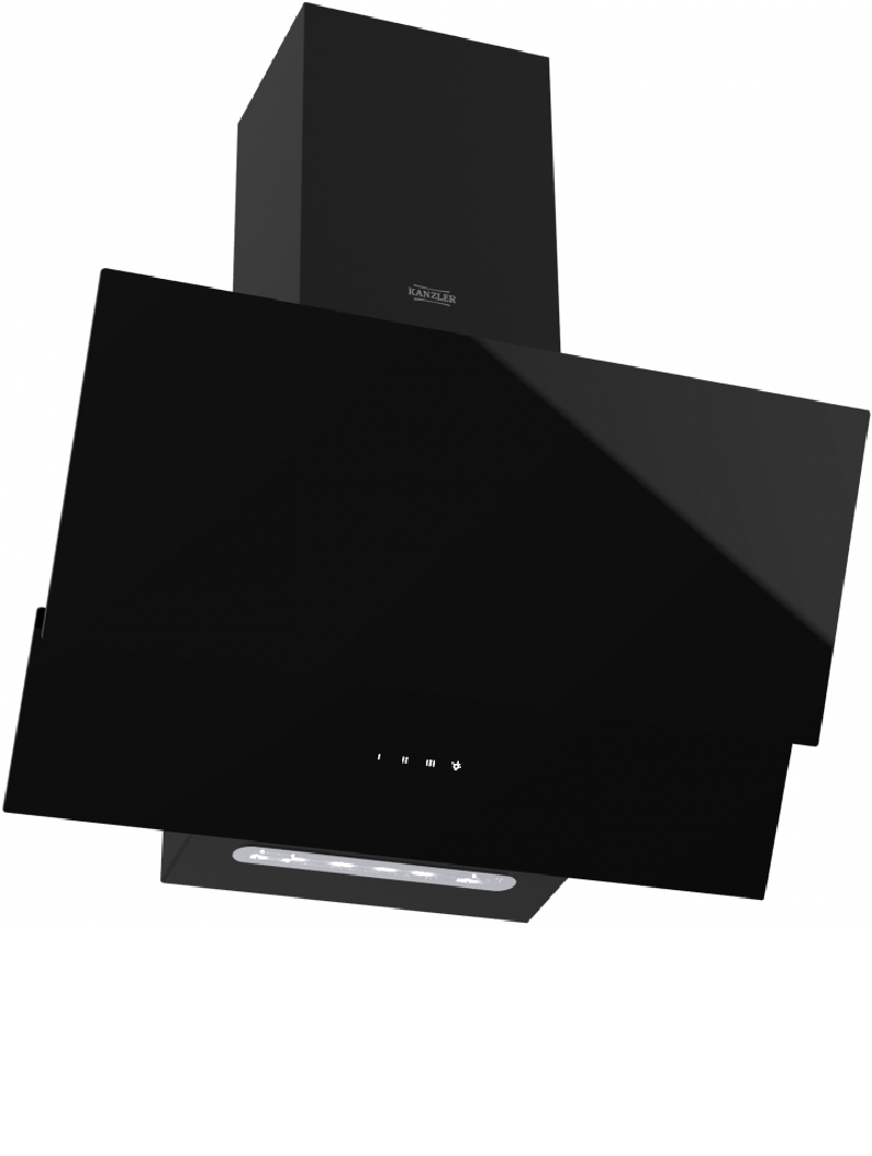 Изображение товара Наклонная вытяжка Kanzler D 536 S 60 см черный сенсорное управление