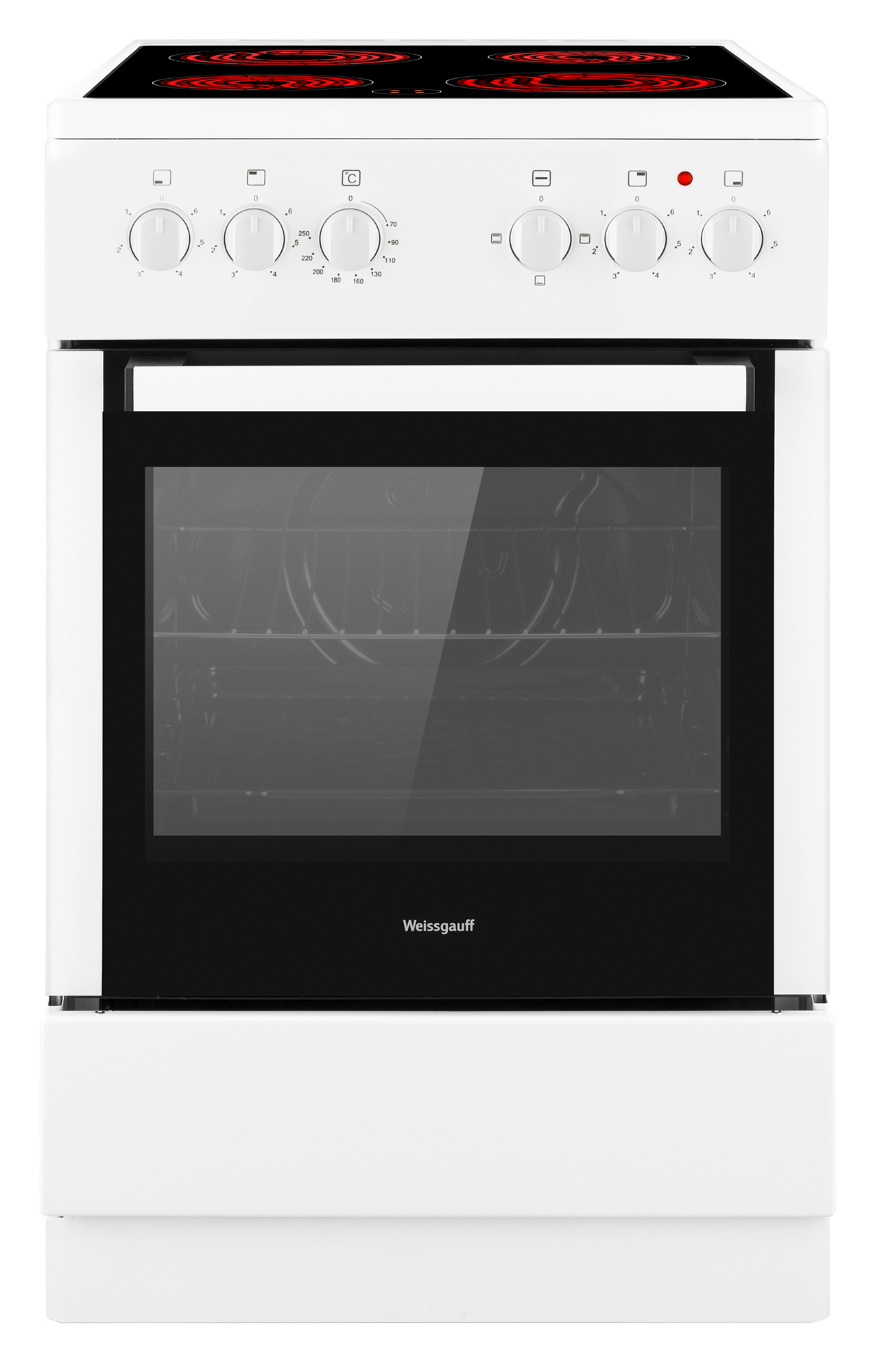 Изображение товара Электрическая плита Weissgauff WES E2V07 W 50x85x60 см белая с духовкой