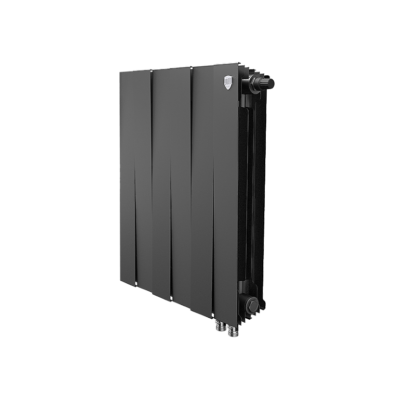 Изображение товара Радиатор Royal thermo PianoForte 500 6 секций биметалл нижнее подключение черный