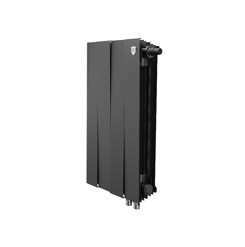 Изображение товара Радиатор Royal thermo PianoForte 500 4 секций нижнее подключение биметалл черный