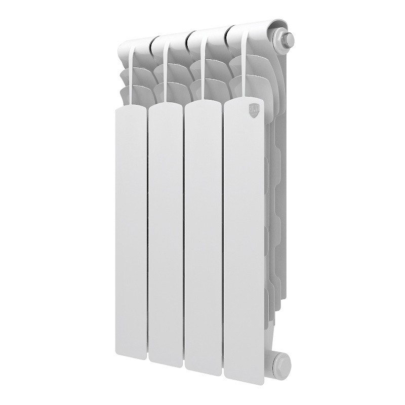 Изображение товара Радиатор Royal thermo Revolution Bimetall 500 4 секций боковое подключение биметалл белый