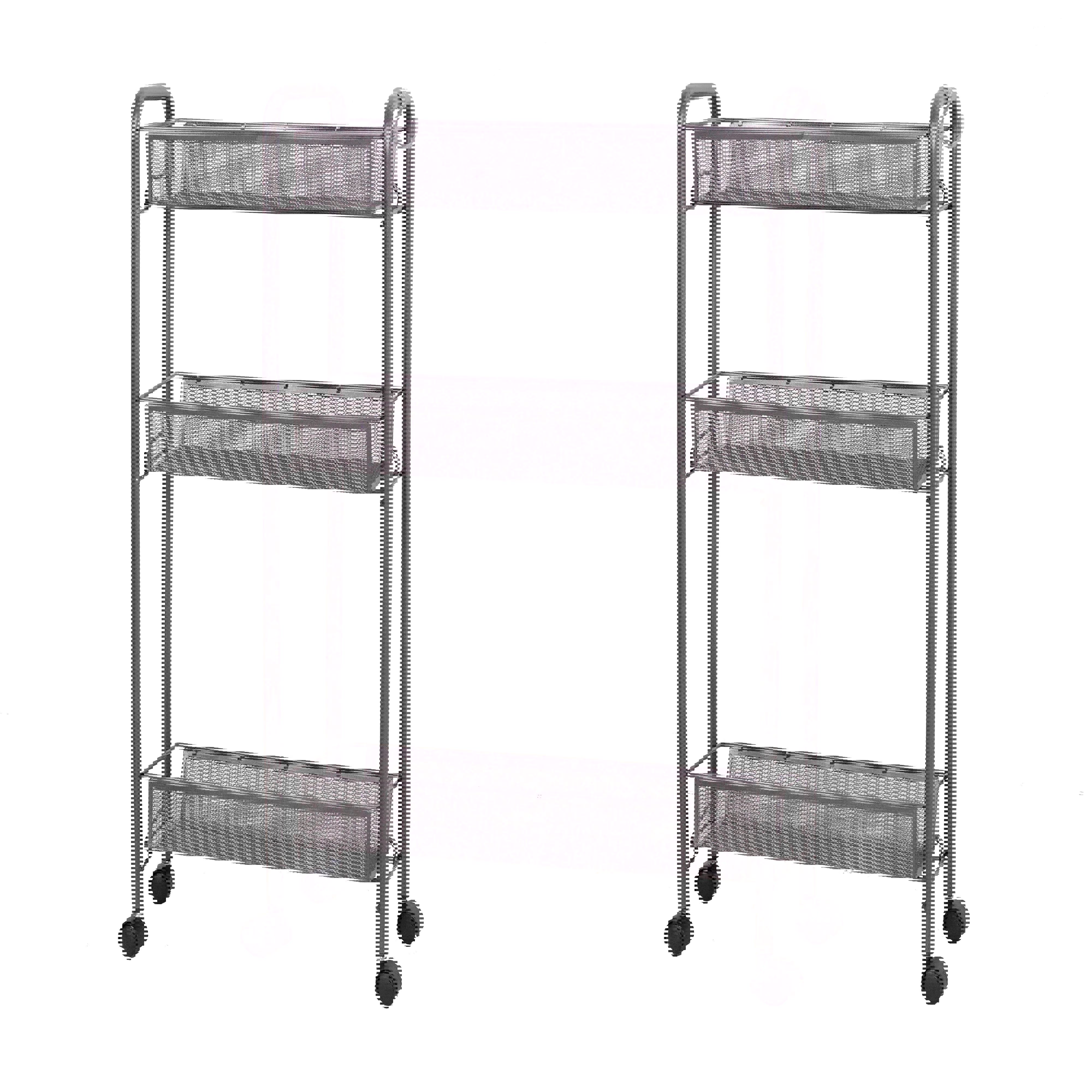 Изображение товара Стеллаж металлический Зми 44x75.5x17 см 3 полки, груз 10 кг, графит